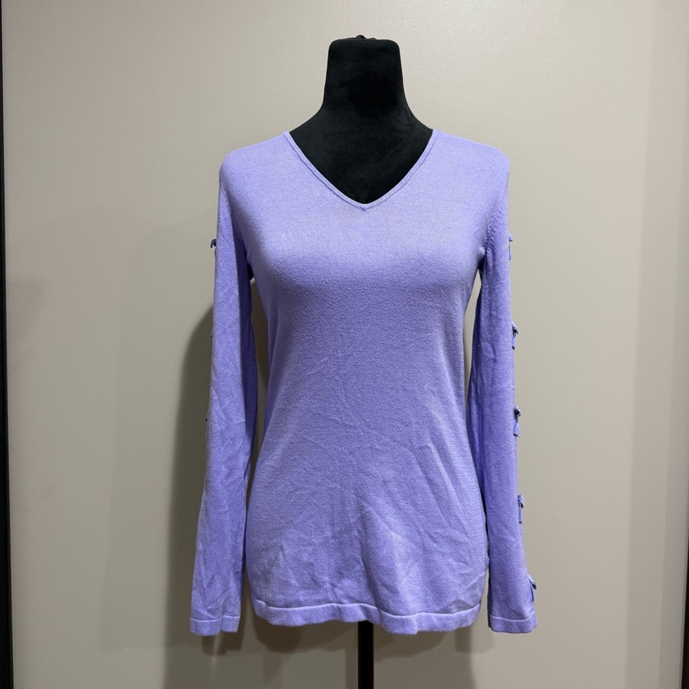 Lilly Pulitzer Elba Lilac Bow Sweater